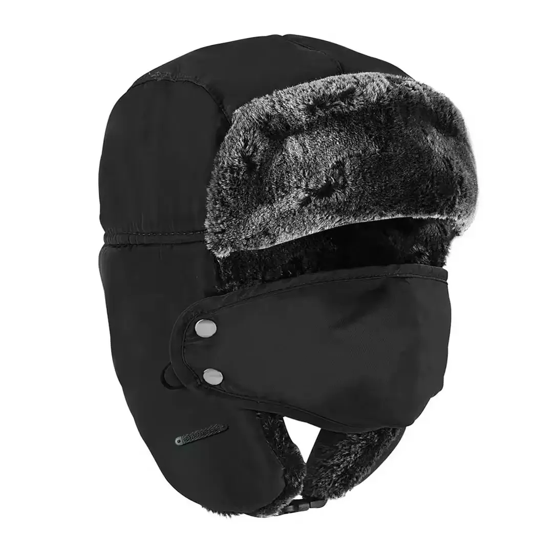 Waterproof Winter Pilot Ushanka Trapper Hat FRONT